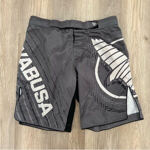 Hayabusa Fight Shorts Gray Graphic MMA Training Shorts Size XXL